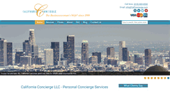 Desktop Screenshot of californiaconcierge.com